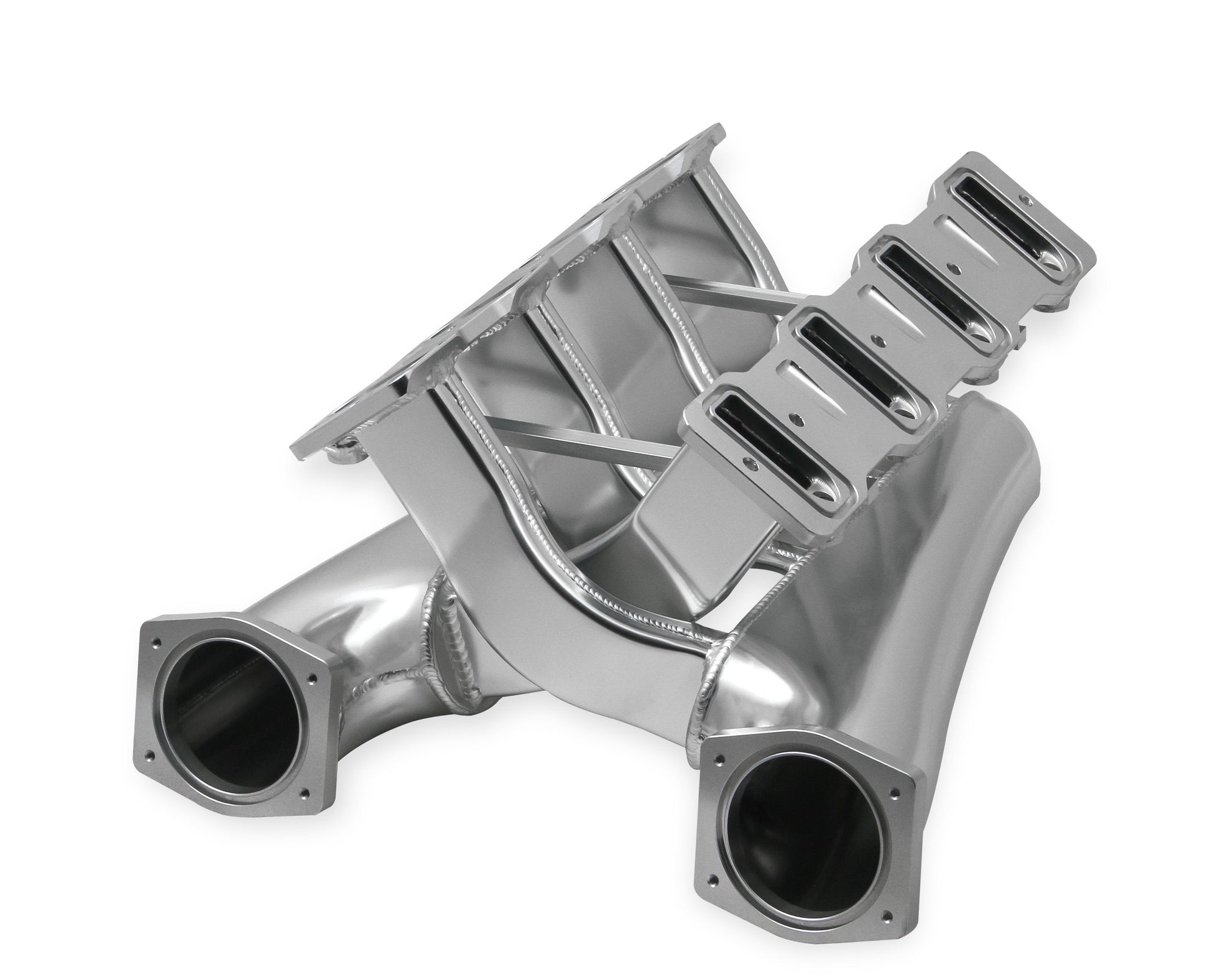 Sniper EFI Fabricated Intake Manifold Dual Plenum 92mm LS1/2/6, Rail Kit - Slvr