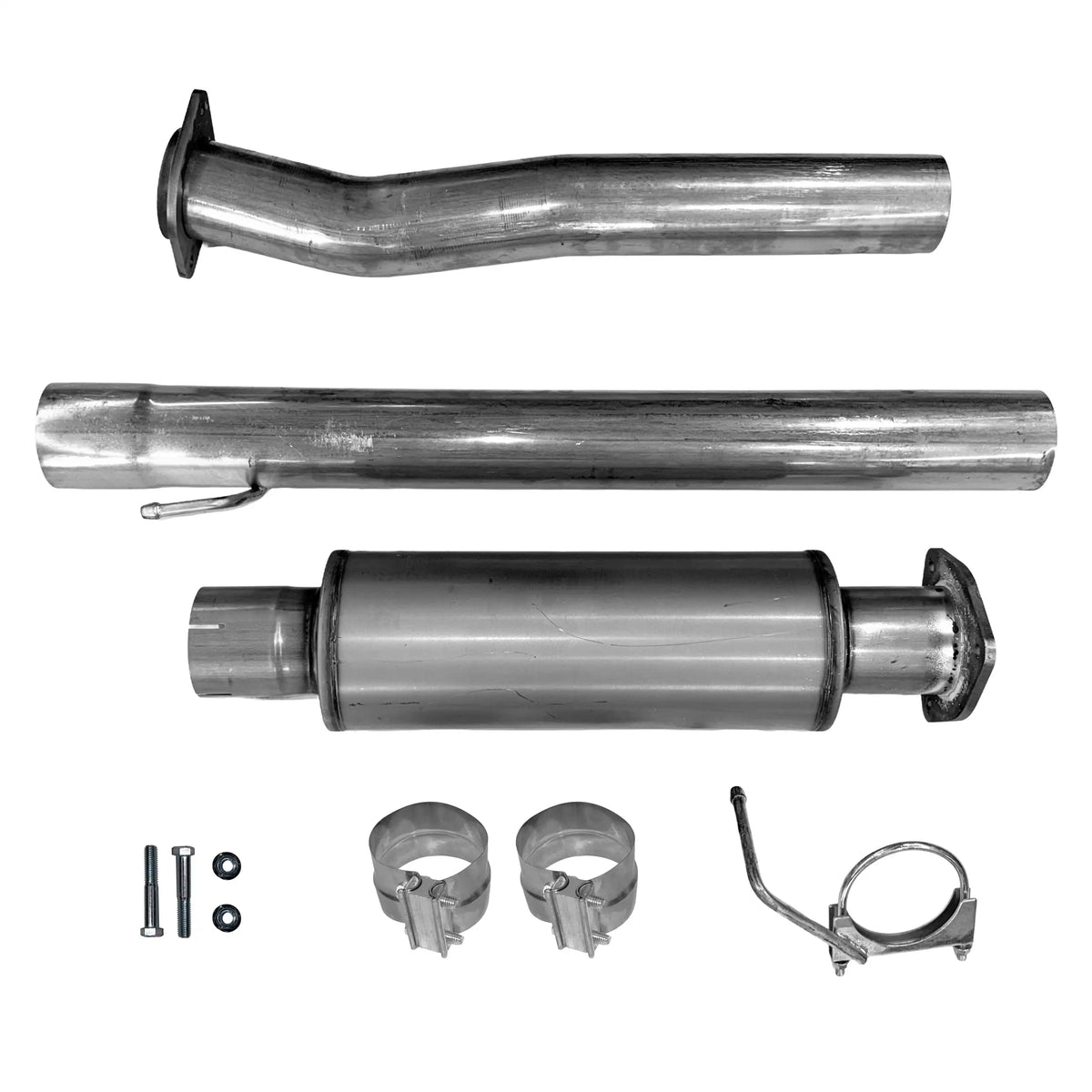 6.7L Powerstroke DPF & DEF Delete Pipe | With Muffler | Ford Cab & Chassis | 2020–2022