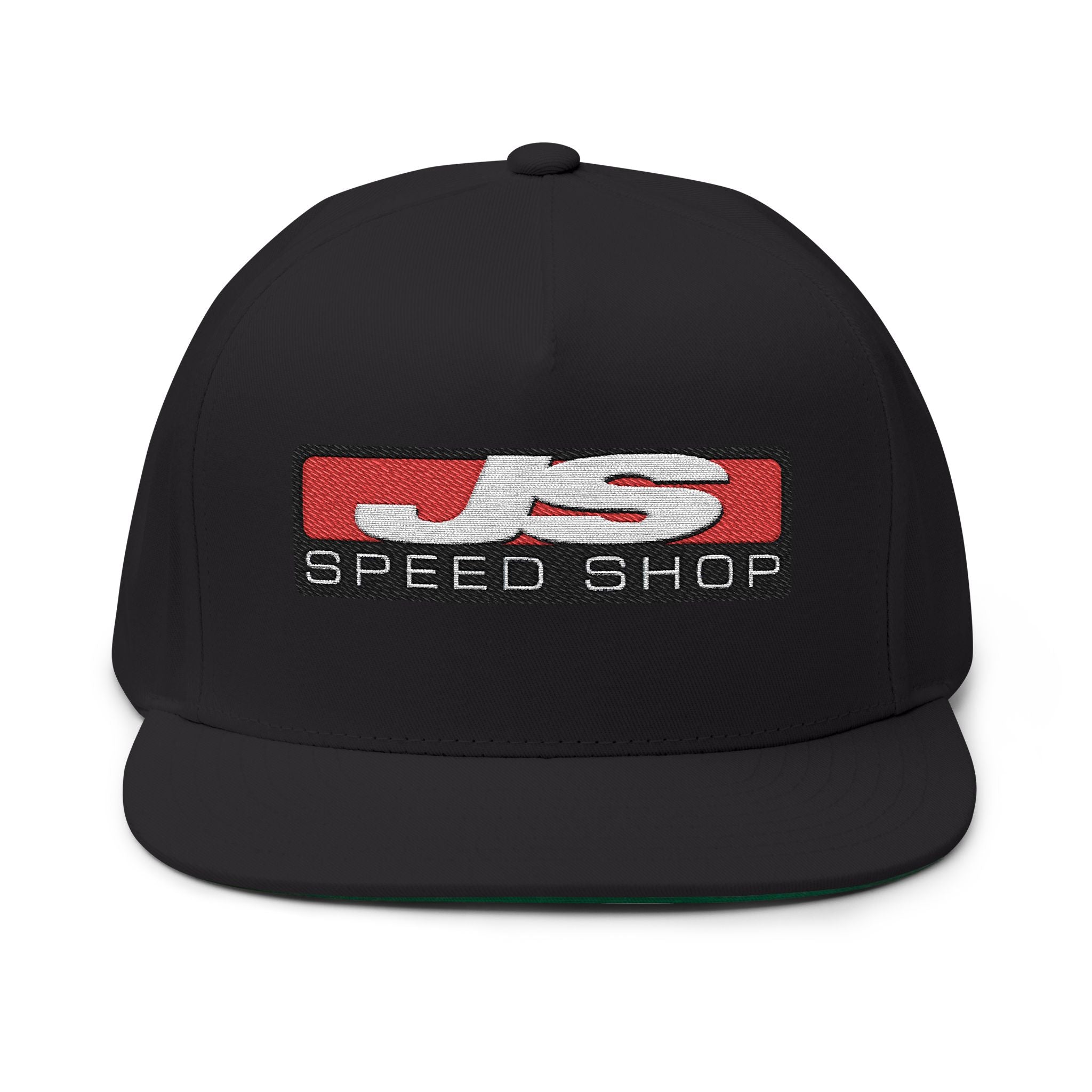 JS Speed Shop Logo Snapback Vintage Flat Bill Cap