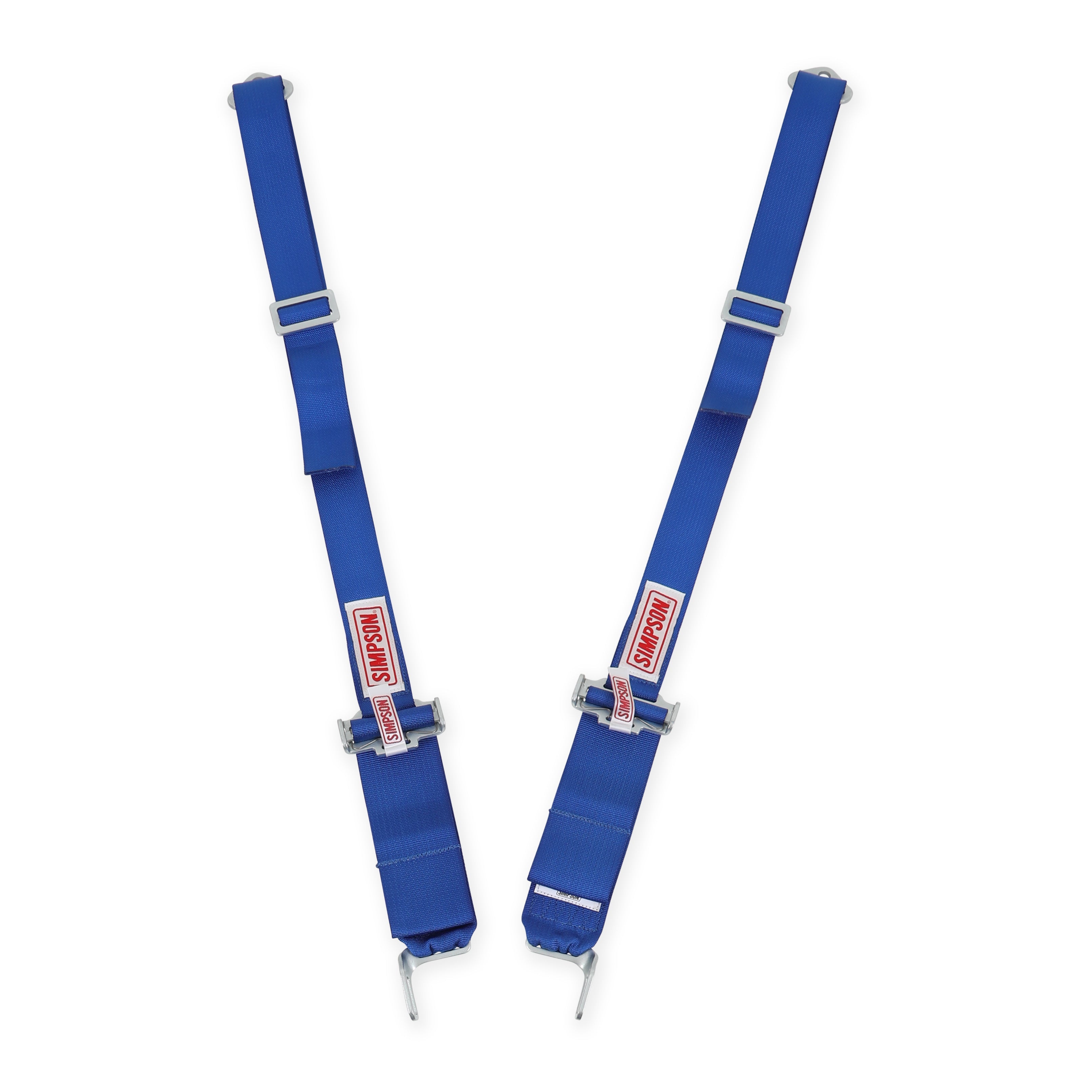 Simpson Racing Latch And Link Lap Bolt-In 5-Point Pull-Down Harness - Blue