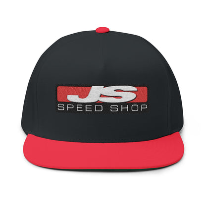 JS Speed Shop Logo Snapback Vintage Flat Bill Cap