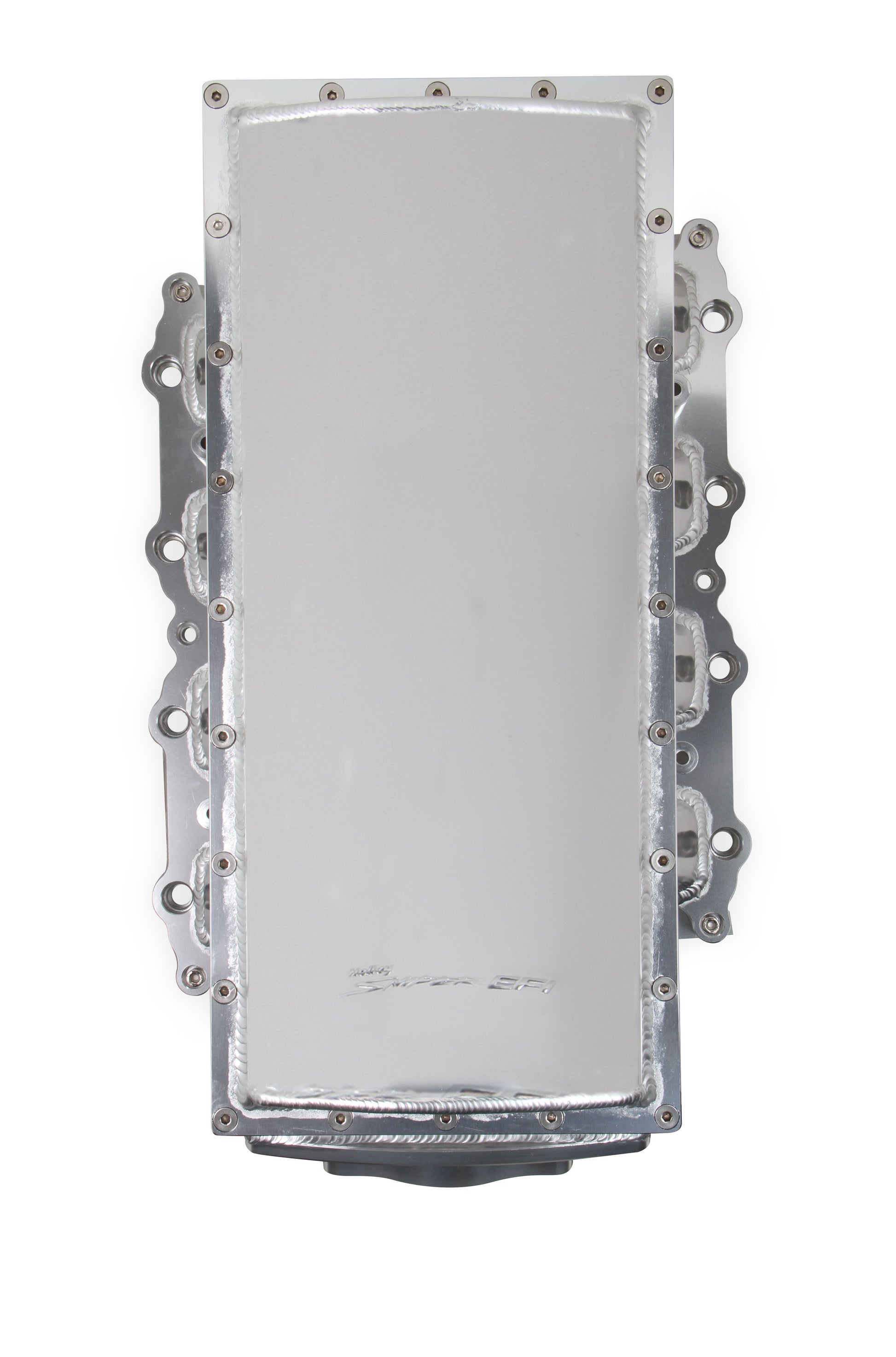 Sniper EFI Fabricated Race Intake Manifold - 2011-14 Ford 5.0L Coyote - Silver