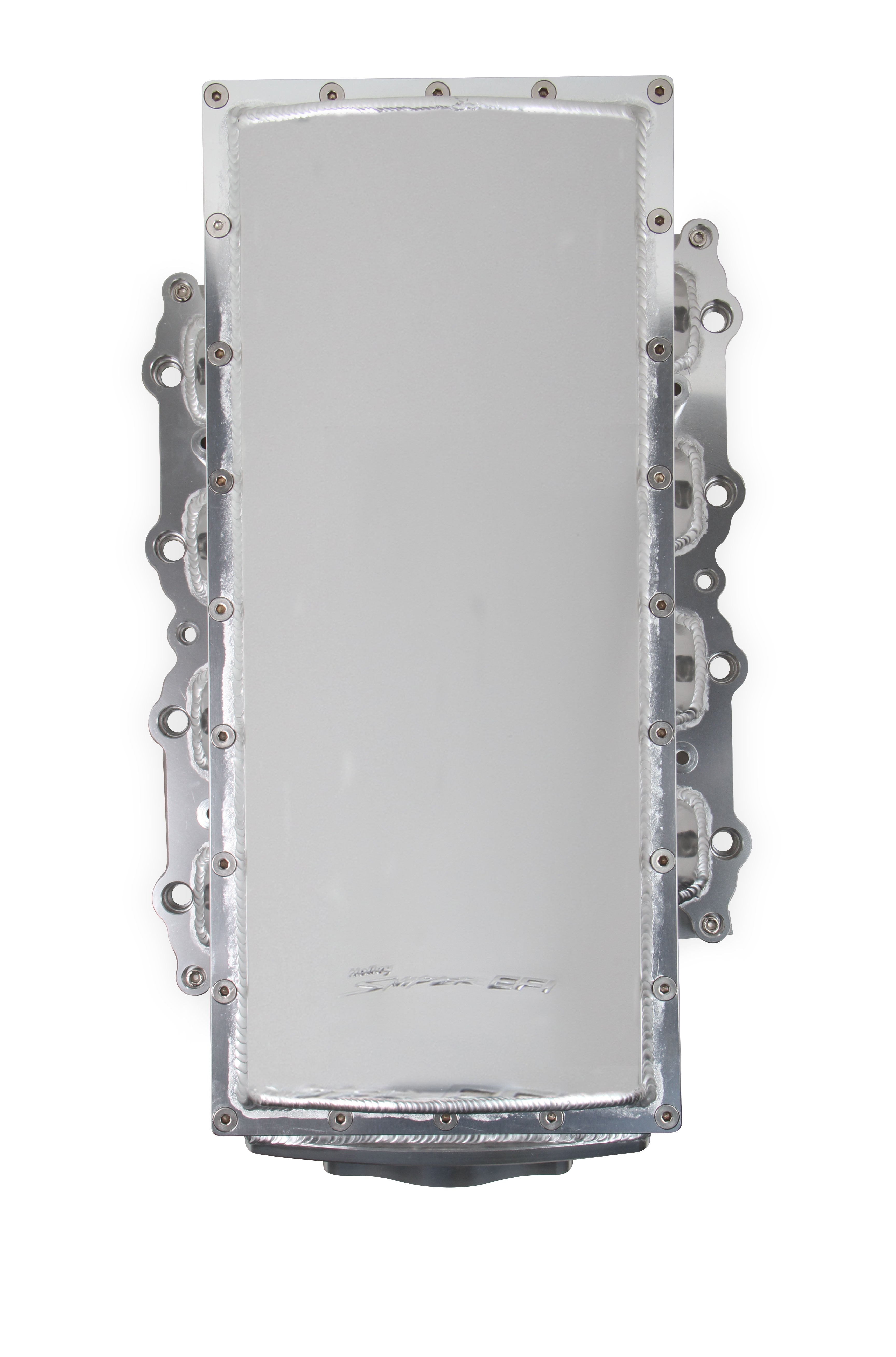 Sniper EFI Fabricated Race Intake Manifold - 2011-14 Ford 5.0L Coyote - Silver