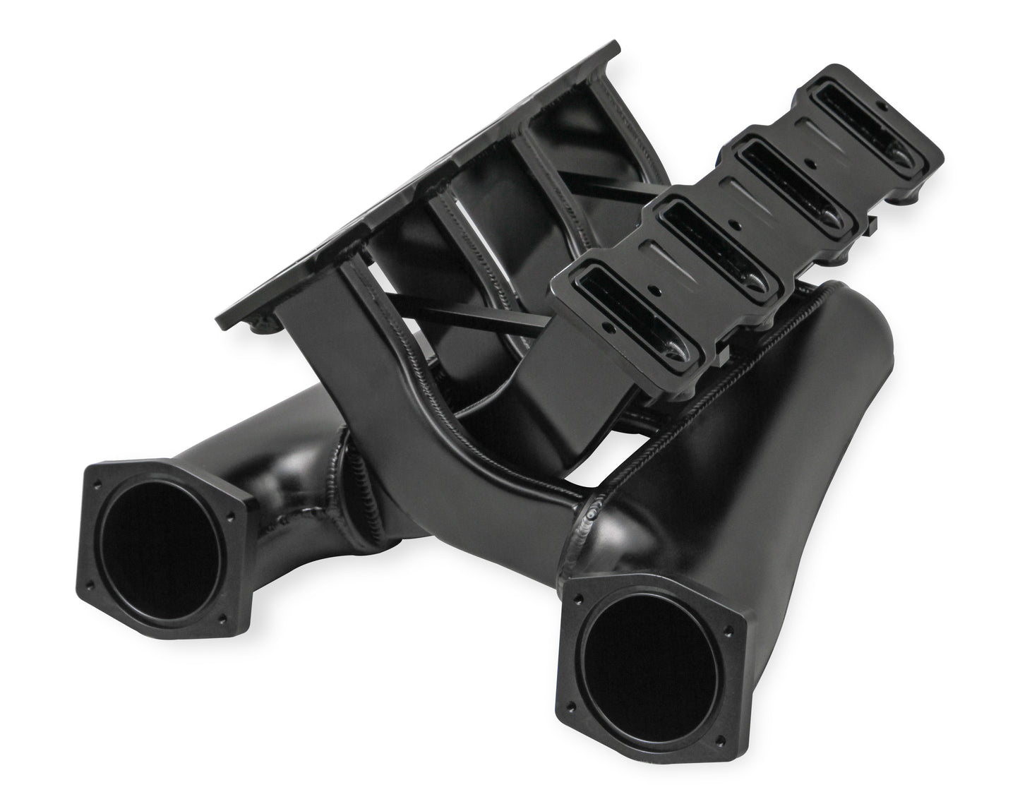 Sniper EFI Fabricated Intake Manifold Dual Plenum 92mm LS1/2/6, Rail Kit - Blk