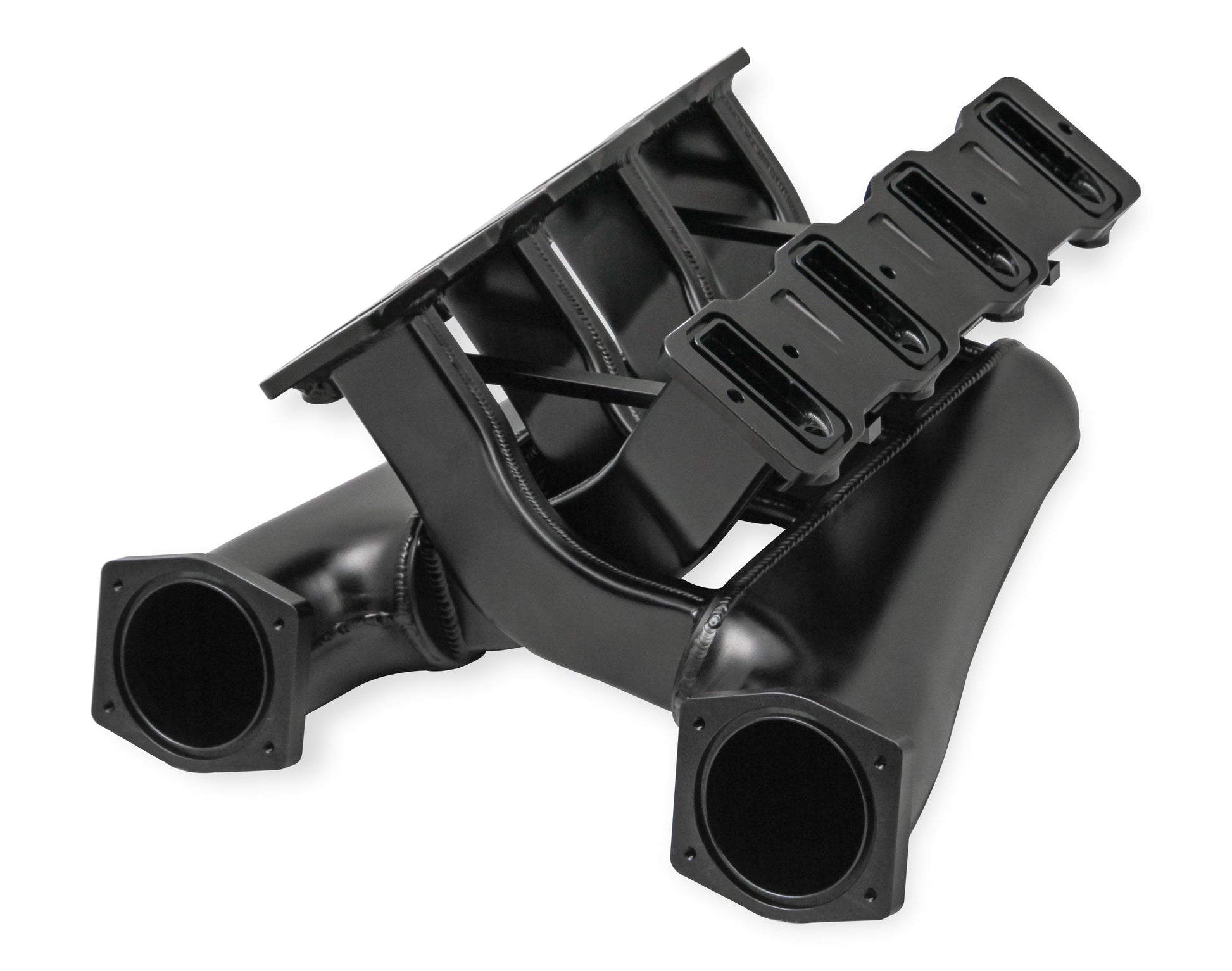 Sniper EFI Fabricated Intake Manifold Dual Plenum 92mm LS1/2/6, Rail Kit - Blk