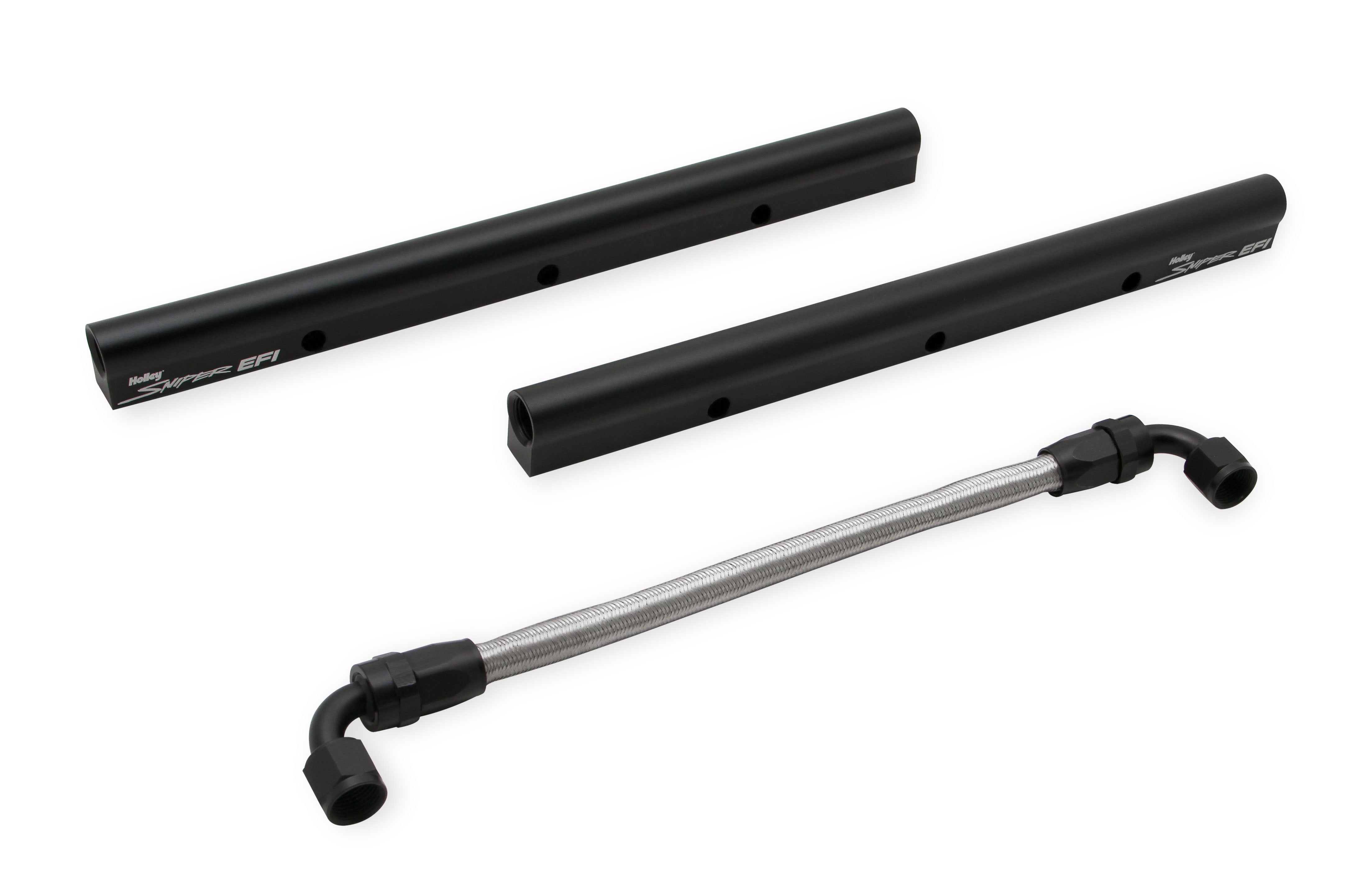 Sniper EFI Fabricated Intake Manifold Dual Plenum 102mm LS3/L92, Rail Kit - Blk