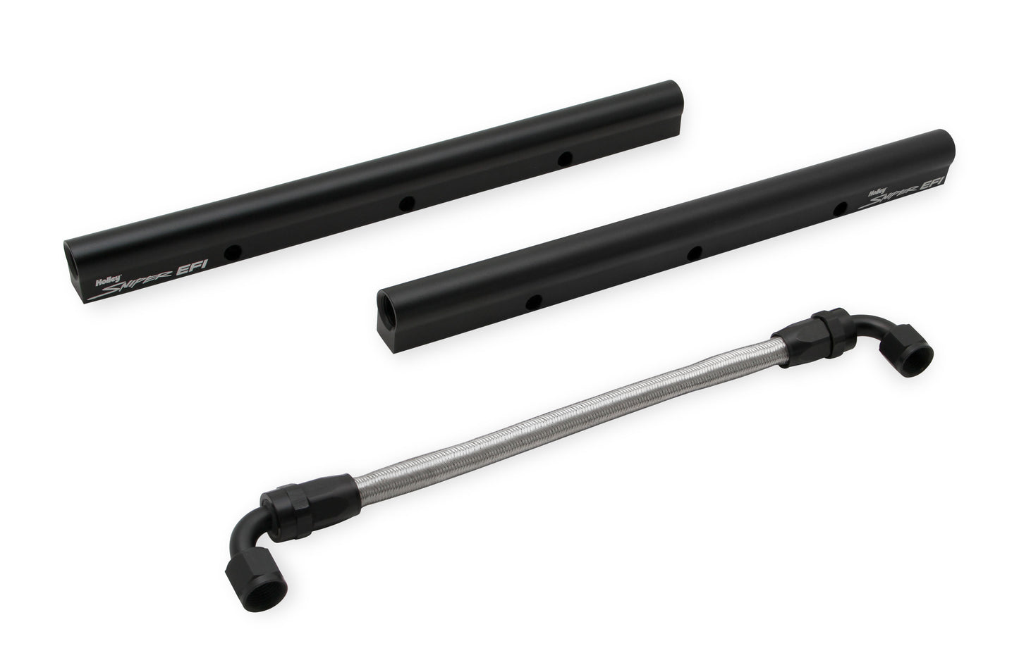 Sniper EFI Fabricated Intake Manifold Dual Plenum 92mm LS1/2/6, Rail Kit - Blk
