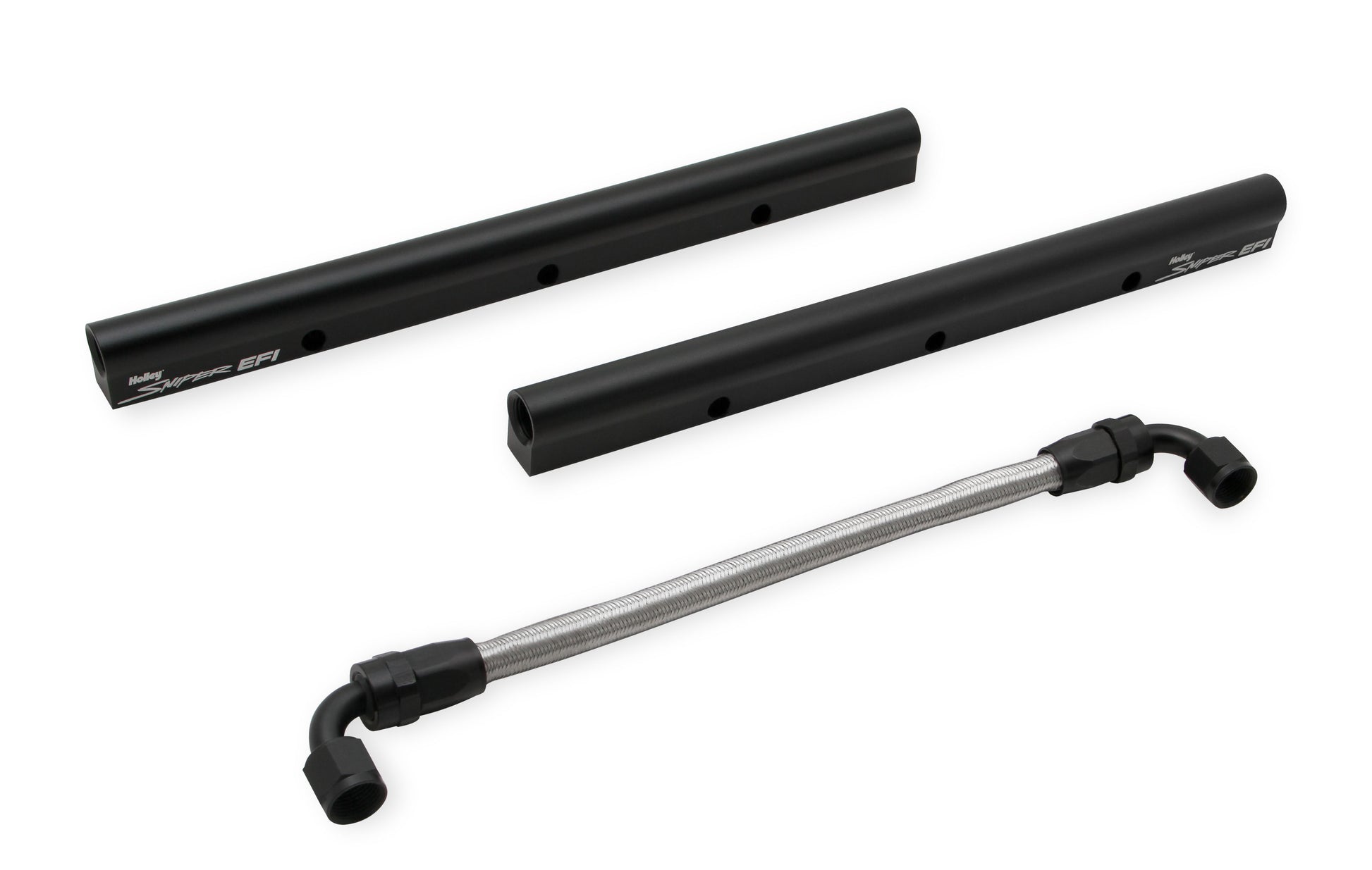 Sniper EFI Fabricated Intake Manifold Dual Plenum 92mm LS1/2/6, Rail Kit - Blk