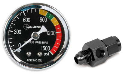 Sniper 1-1/2" Nitrous Gauge w/ 4 AN Adapter