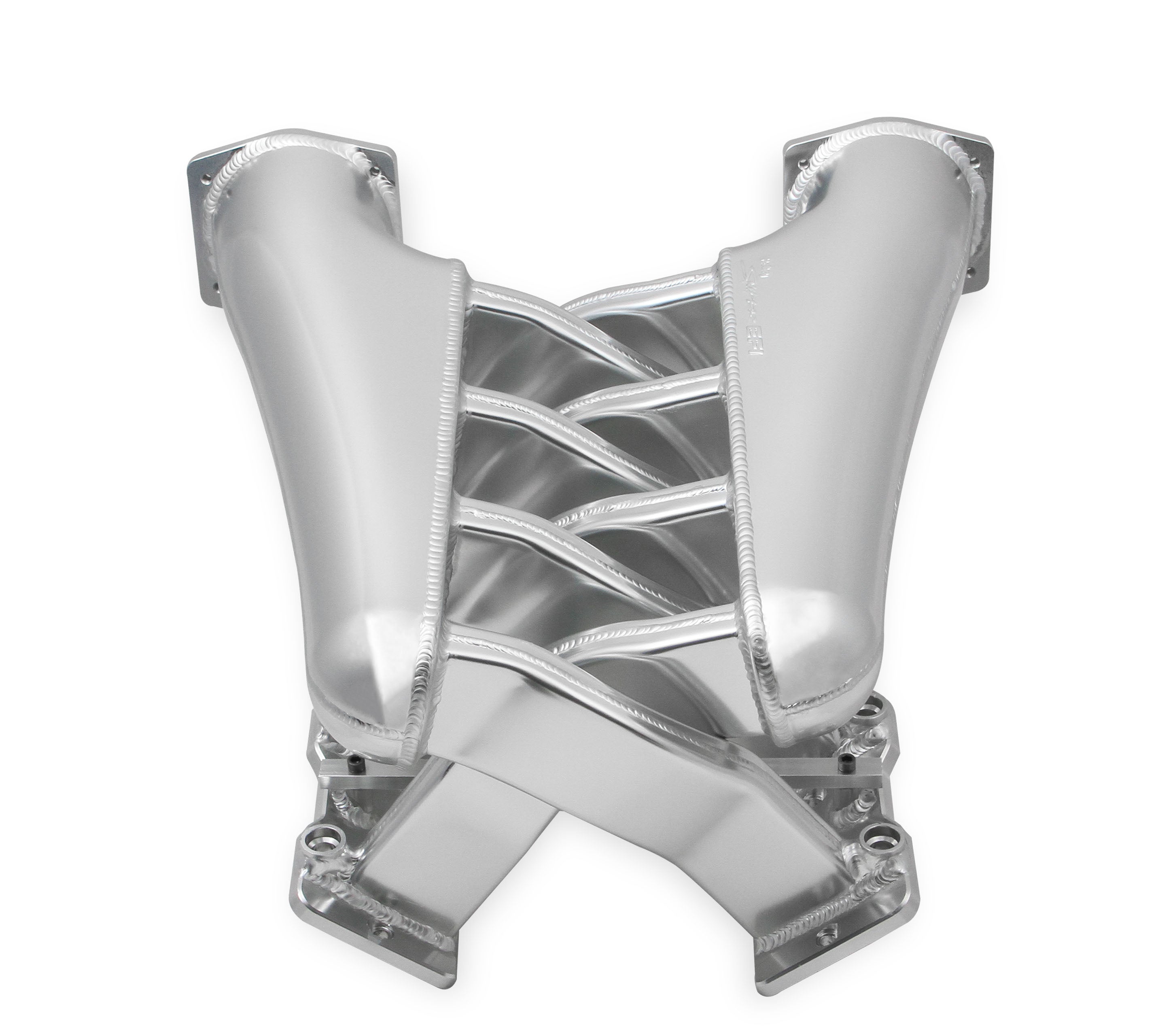 Sniper EFI Fabricated Intake Manifold Dual Plenum 92mm LS1/2/6, Rail Kit - Slvr