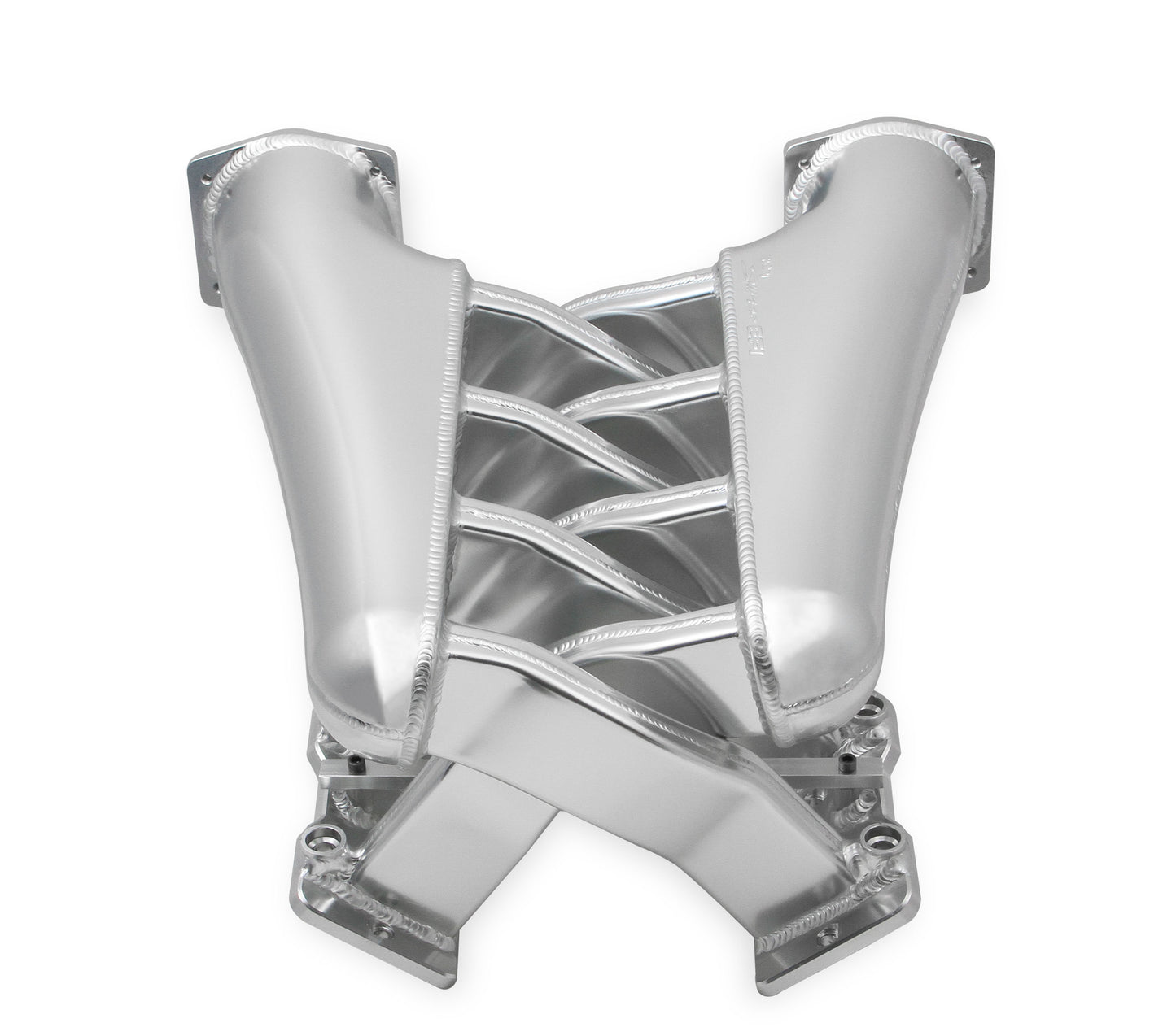 Sniper EFI Fabricated Intake Manifold Dual Plenum 92mm LS1/2/6, Rail Kit - Slvr