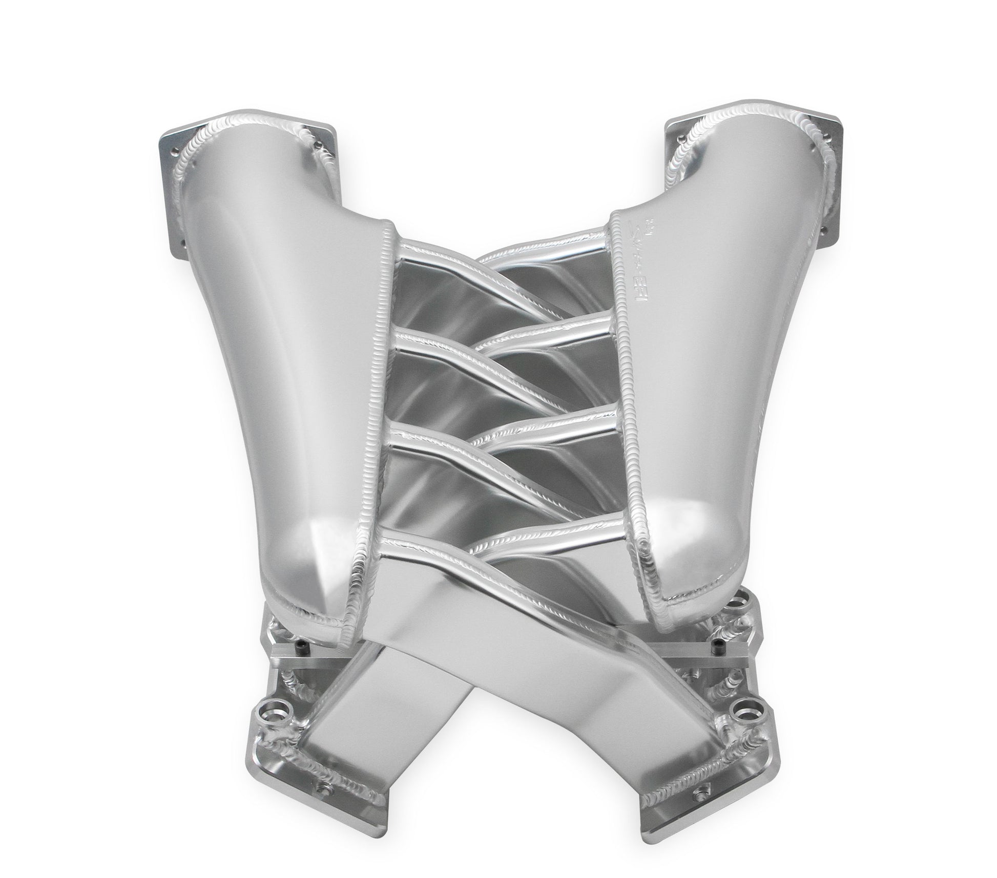 Sniper EFI Fabricated Intake Manifold Dual Plenum 92mm LS1/2/6, Rail Kit - Slvr