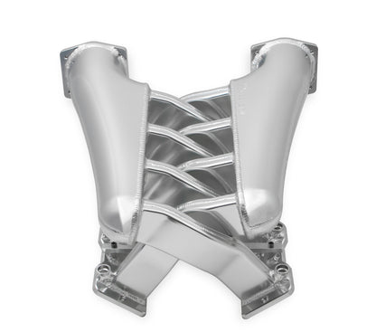 Sniper EFI Fabricated Intake Manifold Dual Plenum 92mm LS1/2/6, Rail Kit - Slvr