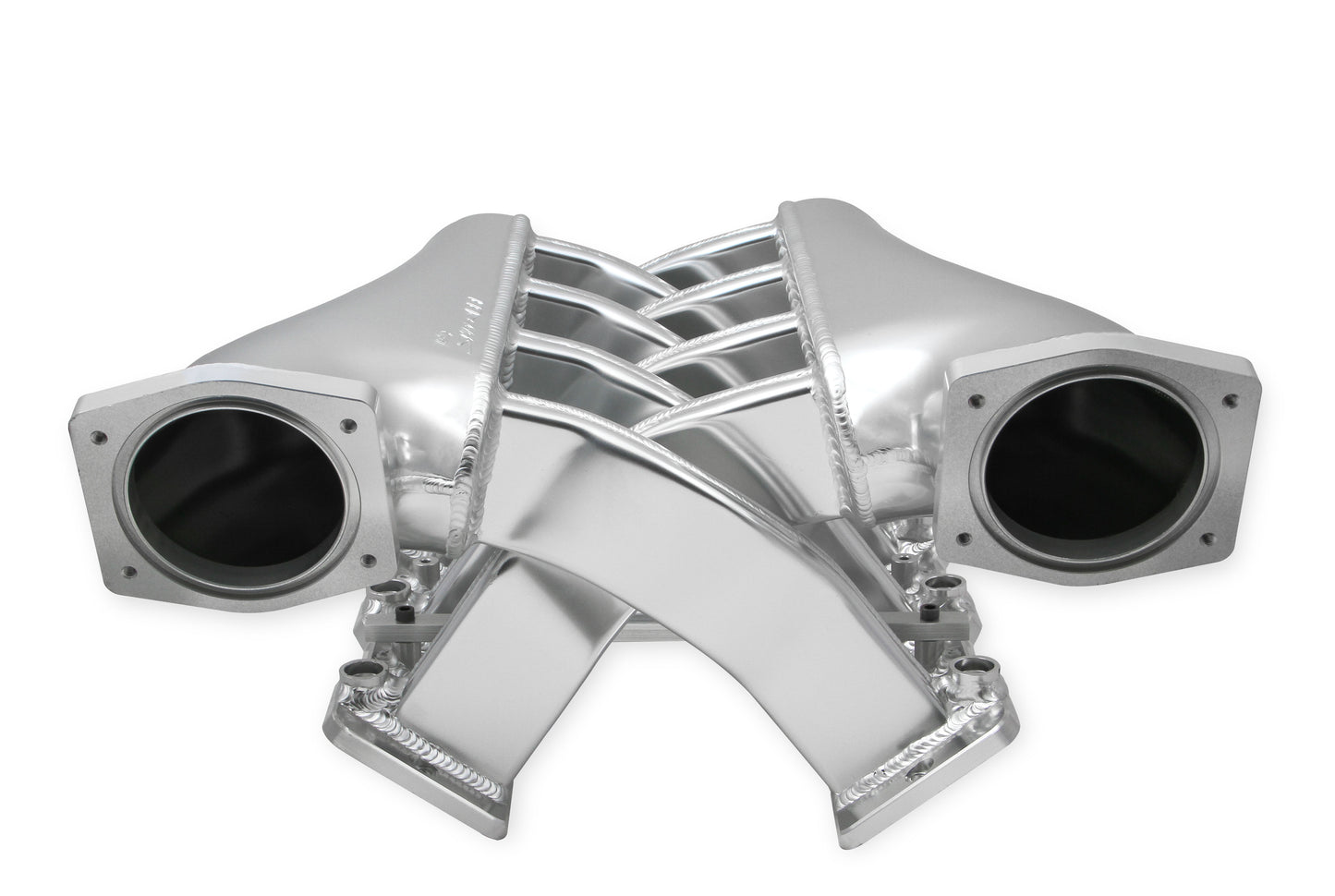 Sniper EFI Fabricated Intake Manifold Dual Plenum 92mm LS1/2/6, Rail Kit - Slvr