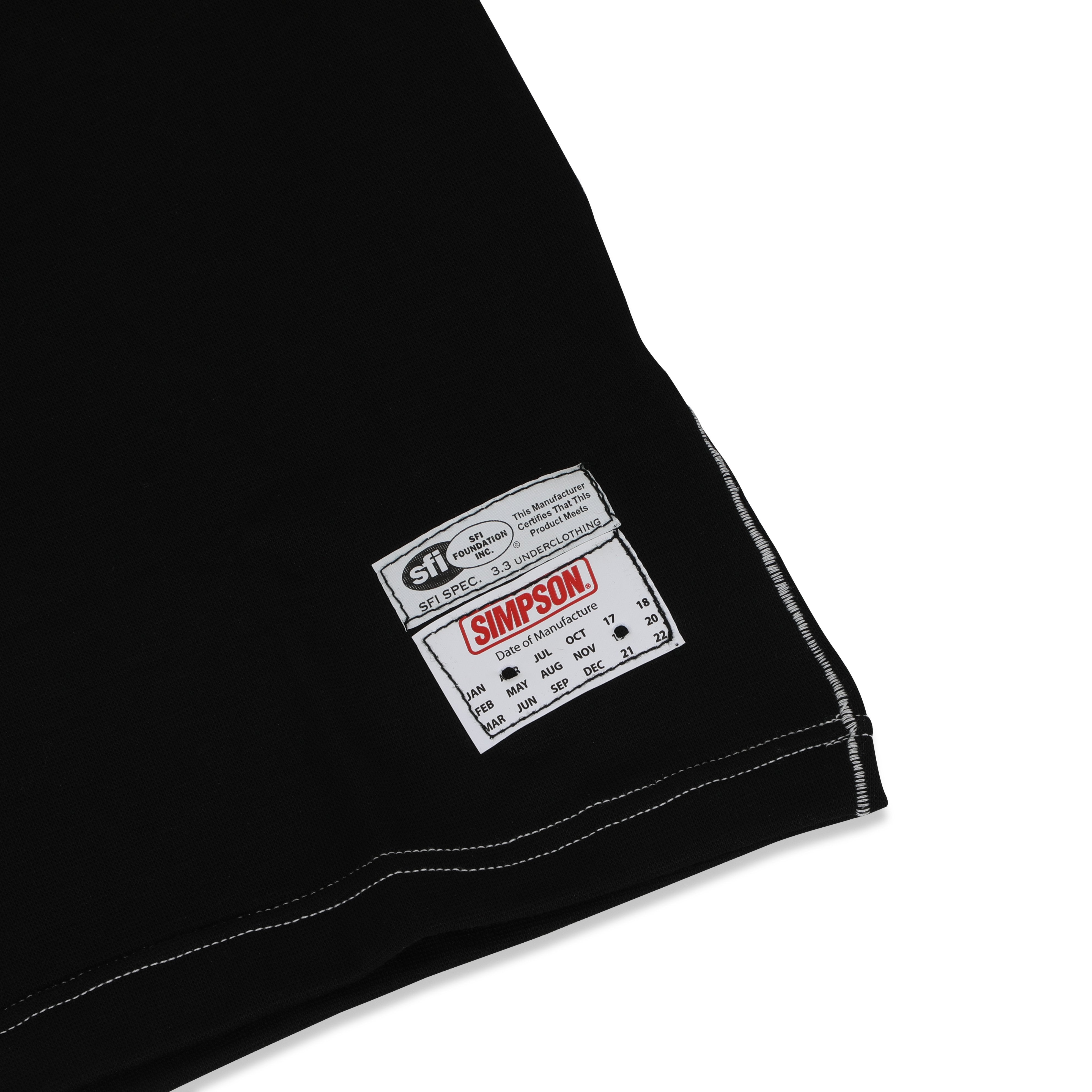 Simpson Compression Fit S/S Top - Black