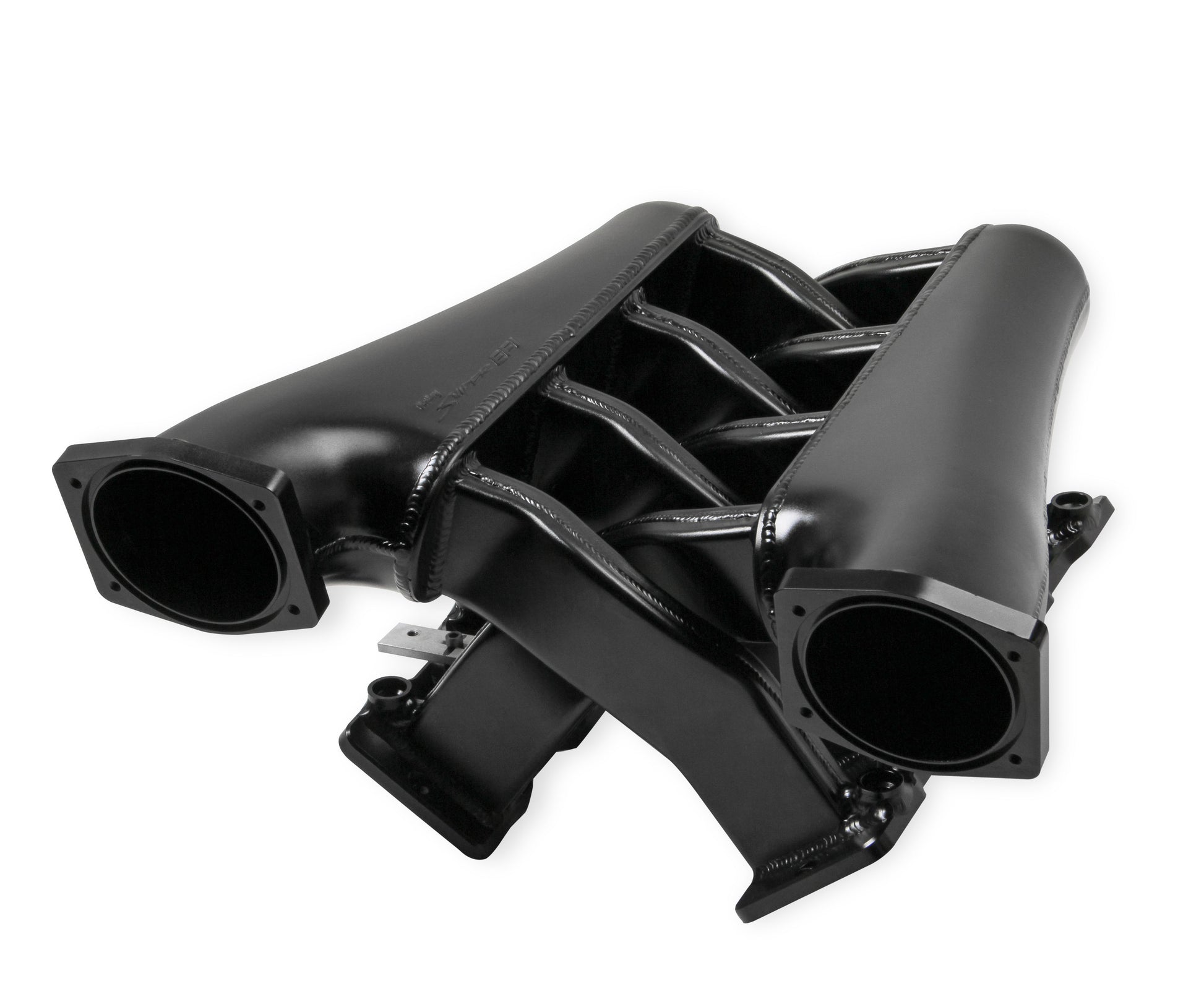 Sniper EFI Fabricated Intake Manifold Dual Plenum 102mm LS1/2/6, Rail Kit - Blk