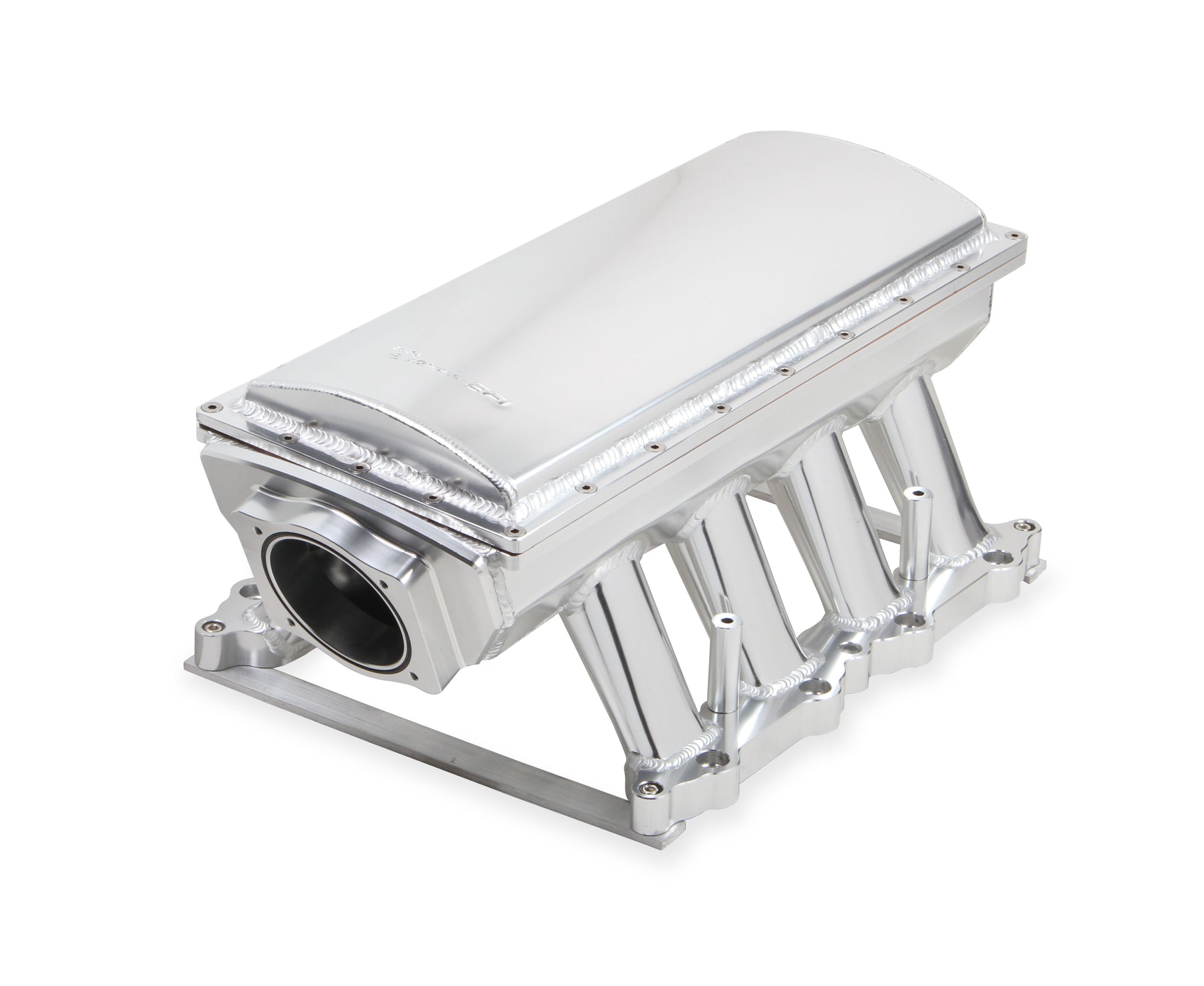 Sniper EFI Fabricated Race Intake Manifold - 2011-14 Ford 5.0L Coyote - Silver
