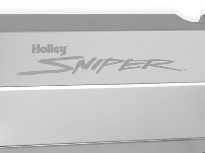Sniper Valve Cover - Fabricated Aluminum - SBC - Perim Bolt - Flat - Anodized