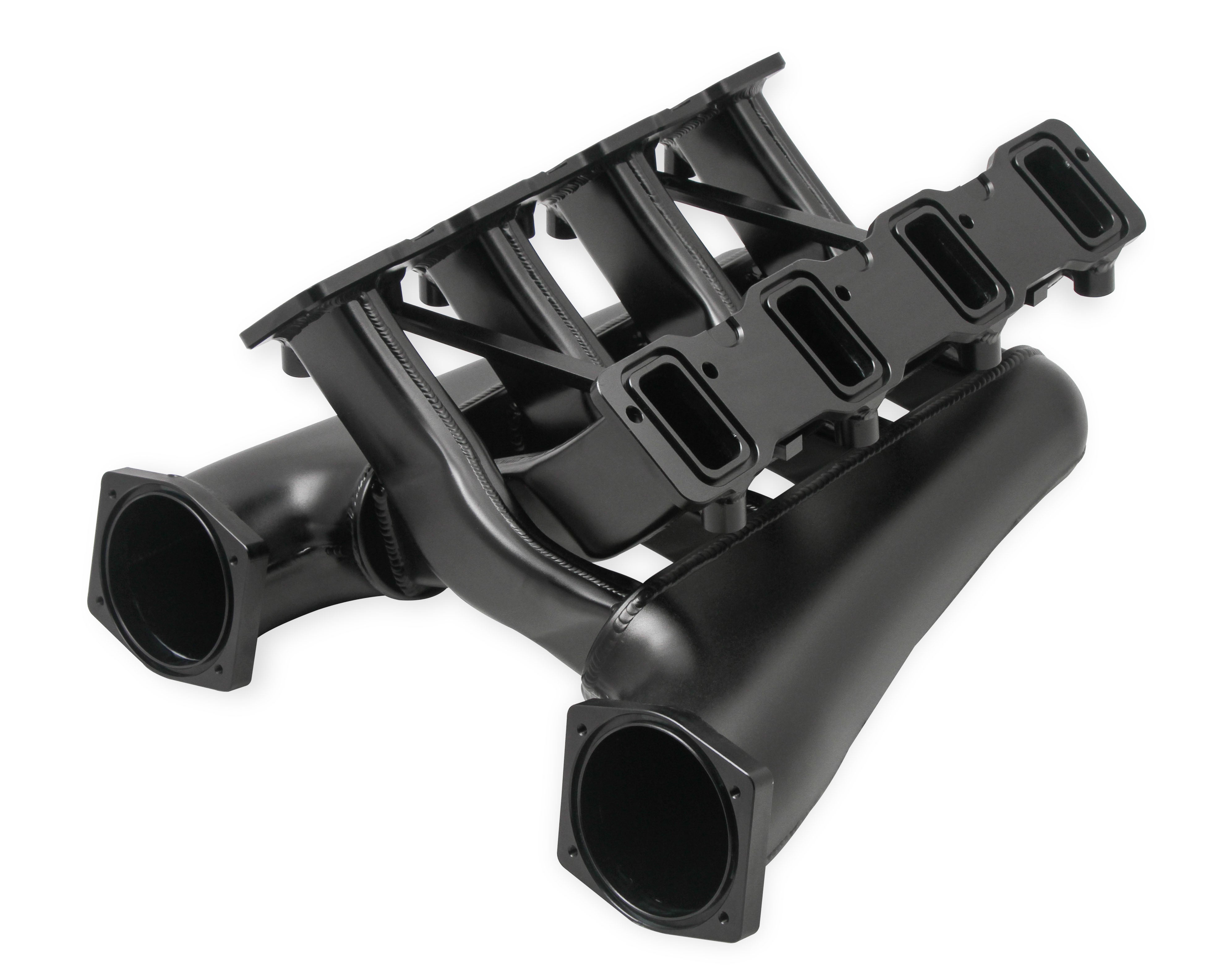 Sniper EFI Fabricated Intake Manifold Dual Plenum 102mm LS3/L92, Rail Kit - Blk