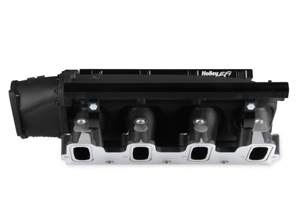 Holley Ultra Lo-Ram Manifold Kit Single Injector- Black - GM LS3/L92