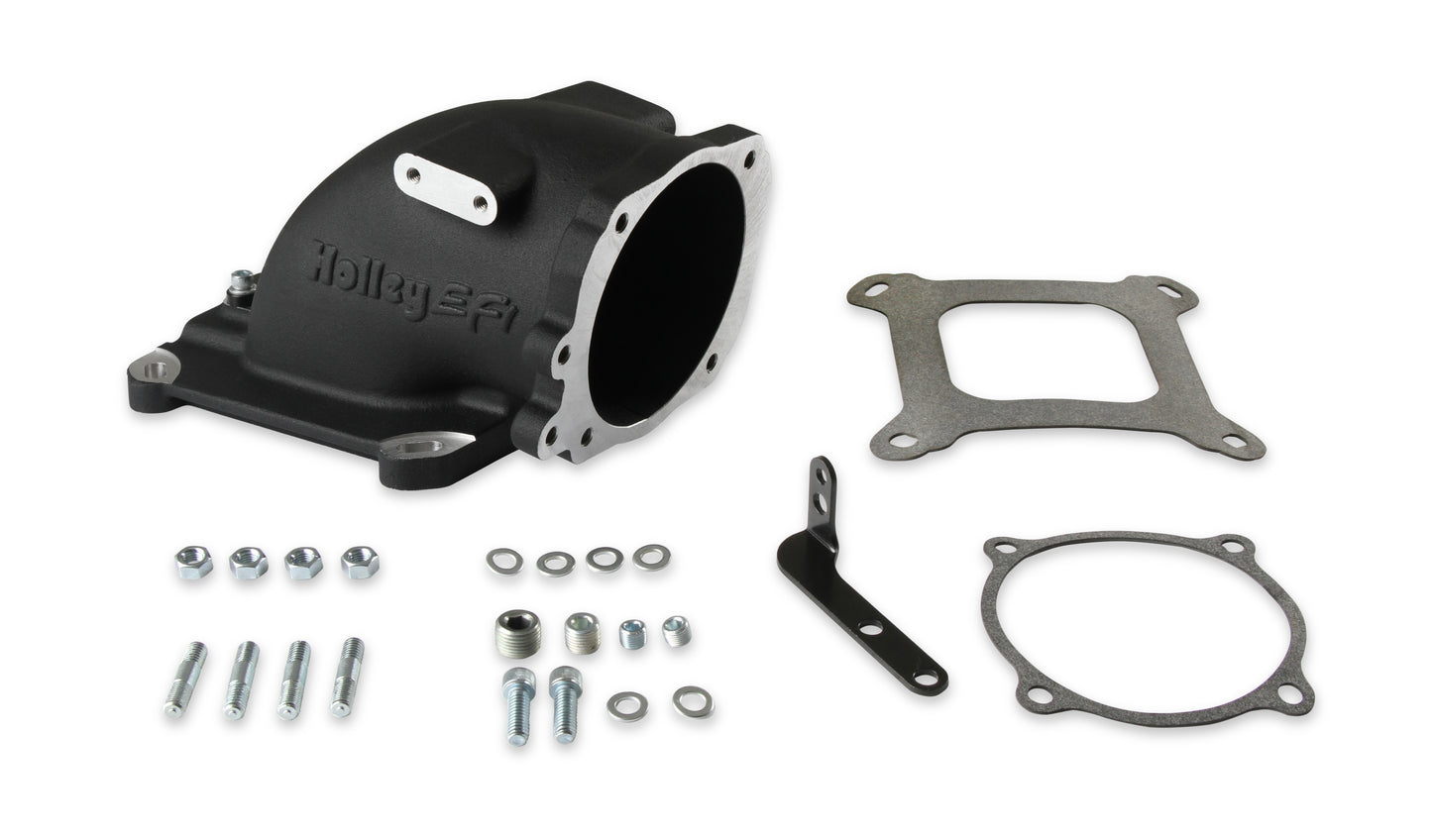 EFI Throttle Body Intake Elbow-Black Finish