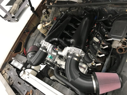 Sniper EFI Fabricated Intake Manifold Dual Plenum 92mm LS3/L92, Rail Kit - Blk