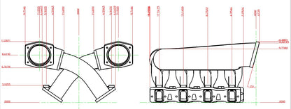 Sniper EFI Fabricated Intake Manifold Dual Plenum 92mm LS1/2/6, Rail Kit - Slvr