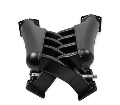 Sniper EFI Fabricated Intake Manifold Dual Plenum 102mm LS1/2/6, Rail Kit - Blk