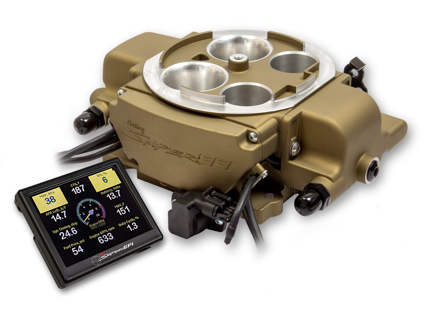 Holley Sniper EFI Quadrajet™ Master Kit - Classic Gold