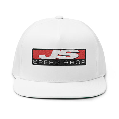 JS Speed Shop Logo Snapback Vintage Flat Bill Cap