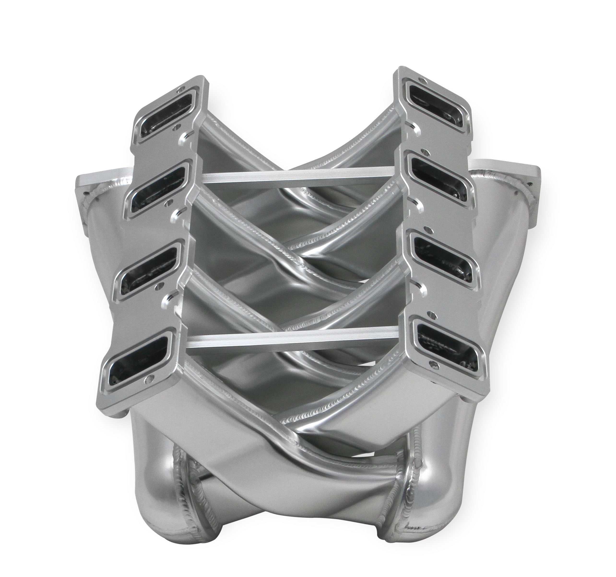 Sniper EFI Fabricated Intake Manifold Dual Plenum 92mm LS3/L92, Rail Kit - Slvr
