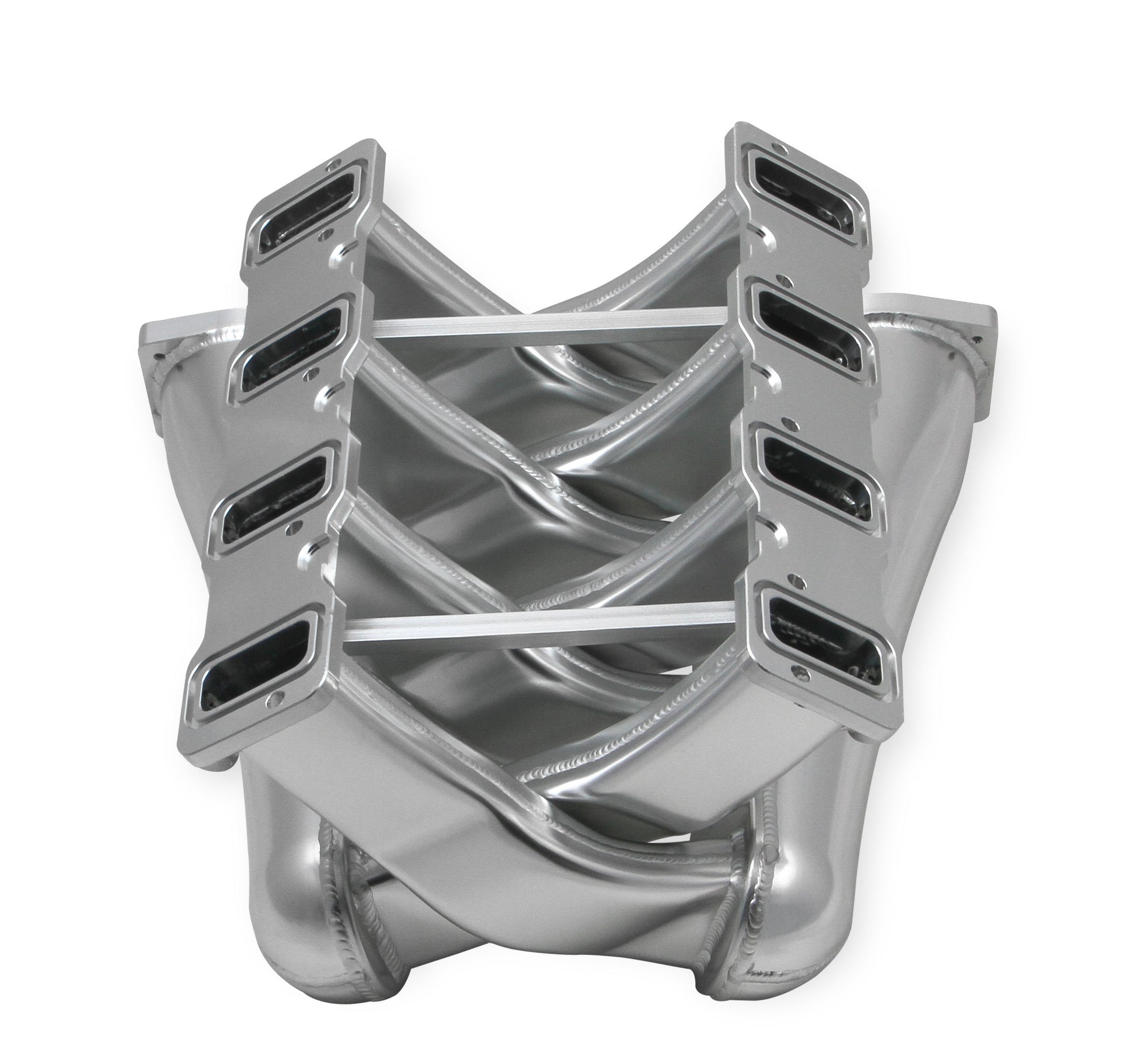 Sniper EFI Fabricated Intake Manifold Dual Plenum 92mm LS3/L92, Rail Kit - Slvr