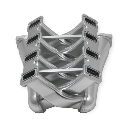 Sniper EFI Fabricated Intake Manifold Dual Plenum 92mm LS3/L92, Rail Kit - Slvr