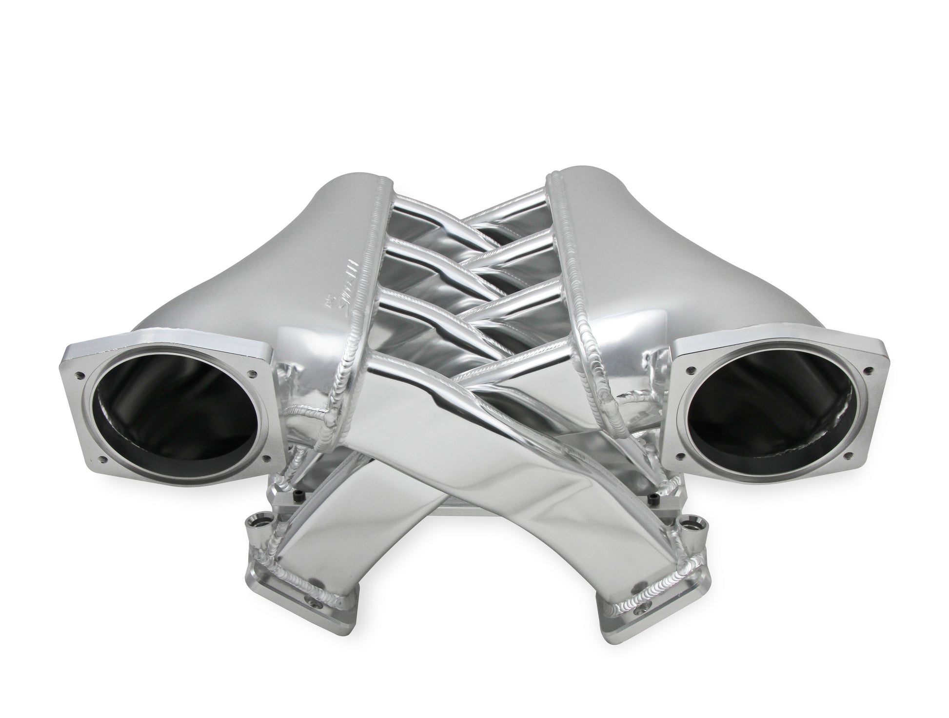 Sniper EFI Fabricated Intake Manifold Dual Plenum 102mm LS3/L92, Rail Kit - Slvr