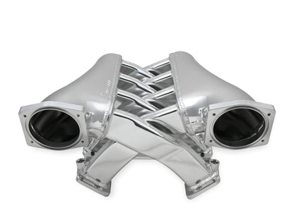 Sniper EFI Fabricated Intake Manifold Dual Plenum 102mm LS3/L92, Rail Kit - Slvr