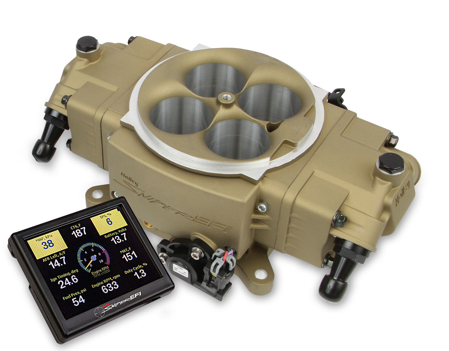 Holley Sniper Stealth 4150 - Classic Gold