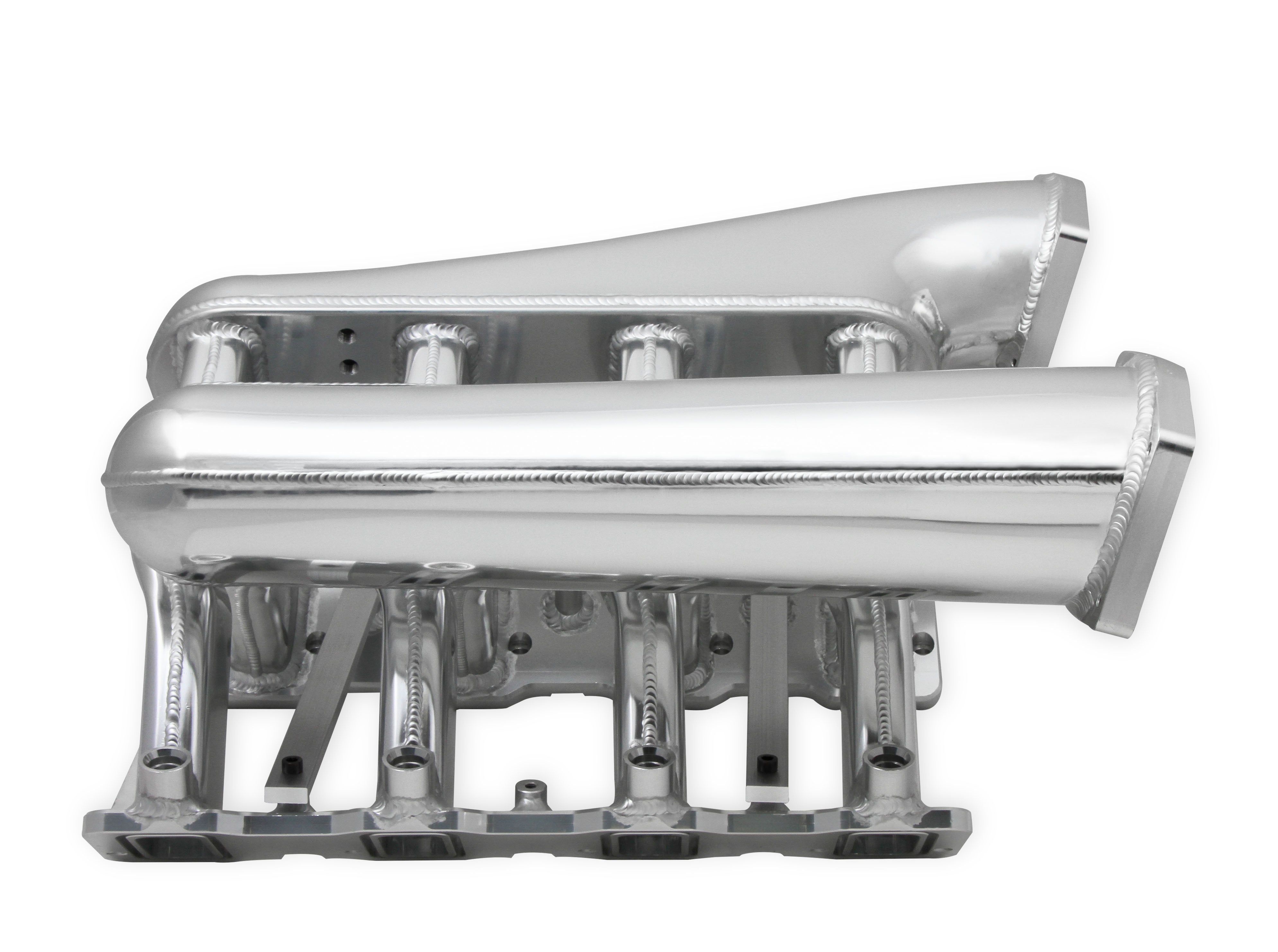 Sniper EFI Fabricated Intake Manifold Dual Plenum 102mm LS3/L92, Rail Kit - Slvr