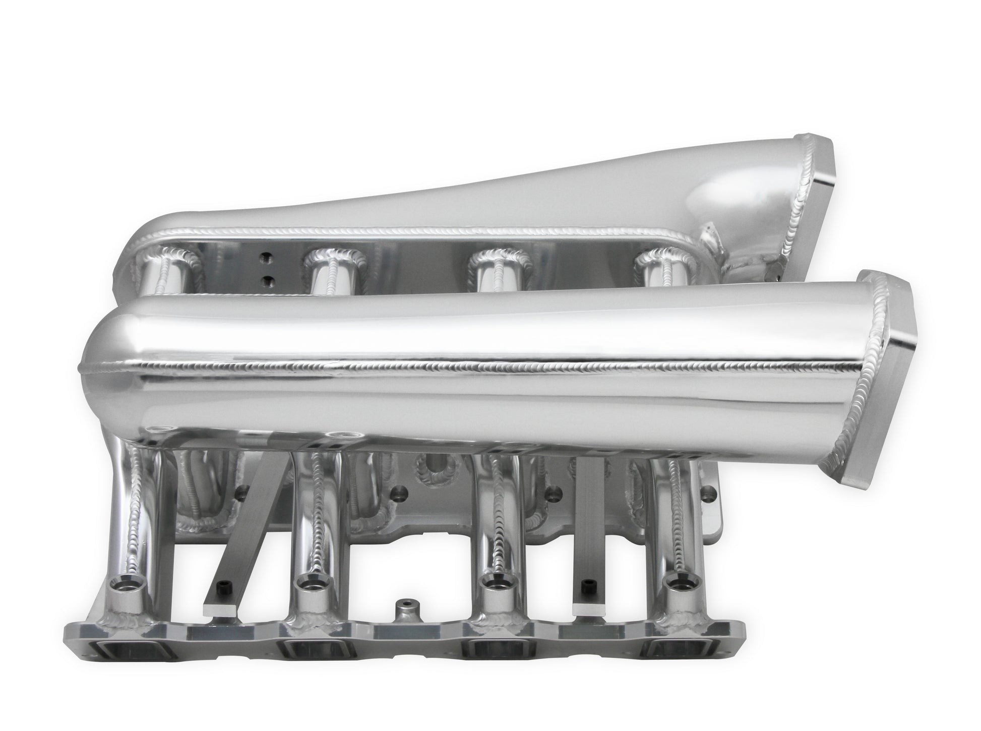 Sniper EFI Fabricated Intake Manifold Dual Plenum 102mm LS3/L92, Rail Kit - Slvr