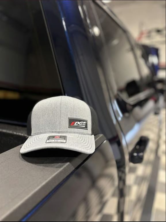 Heather Grey/Black Edge Trucker Hat