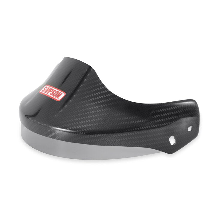 Simpson Peak Visor For Devil Ray Helmet - large - xxl - carbon fiber
