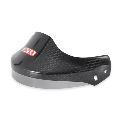 Simpson Peak Visor For Devil Ray Helmet - large - xxl - carbon fiber