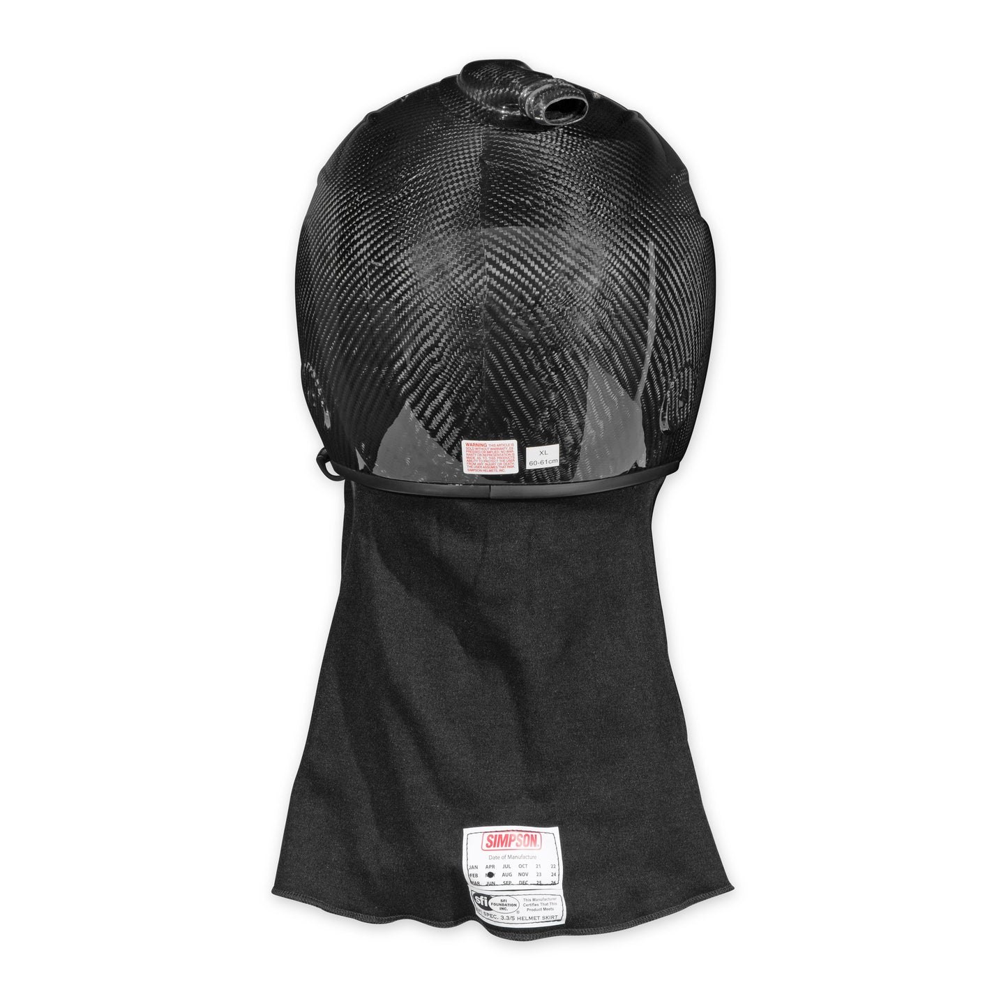 Simpson Racing Sfi5 Carbonx Hlmt Skrt Removable