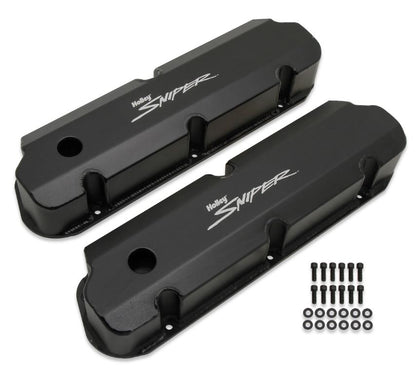 Sniper Valve Cover - Fabricated Aluminum - Ford Small Block - Tall - Black
