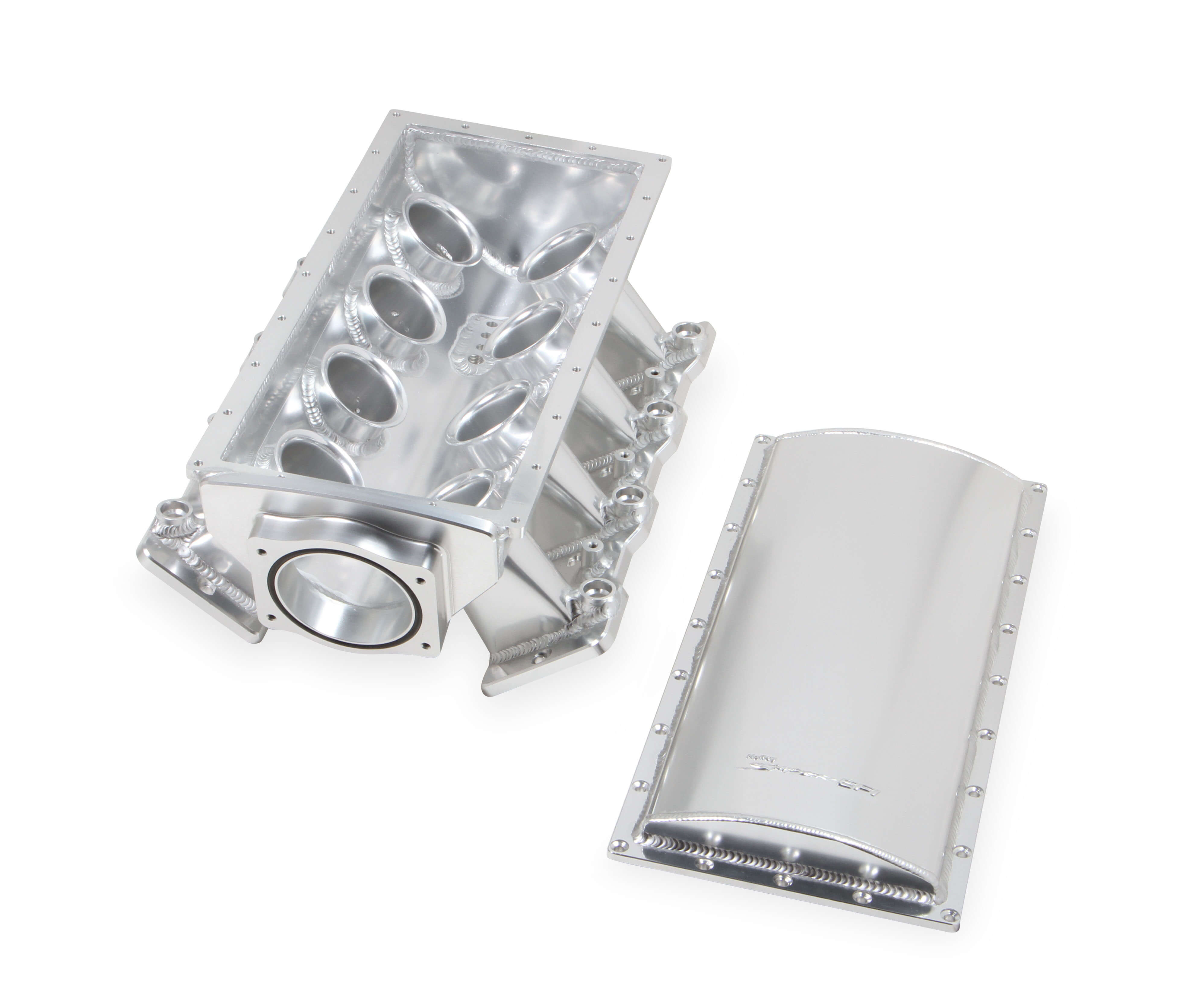 Sniper EFI Fabricated Race Series Intake Manifold - GM LS3/L92 - 90mm - Silver