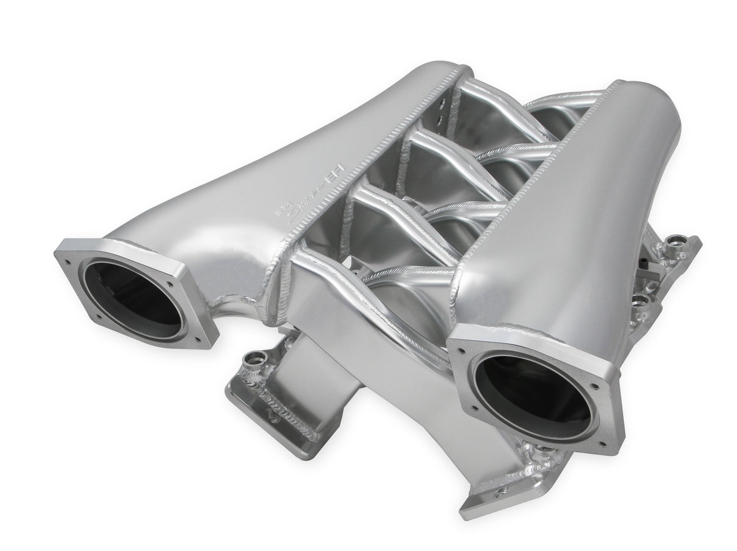 Sniper EFI Fabricated Intake Manifold Dual Plenum 92mm LS1/2/6, Rail Kit - Slvr