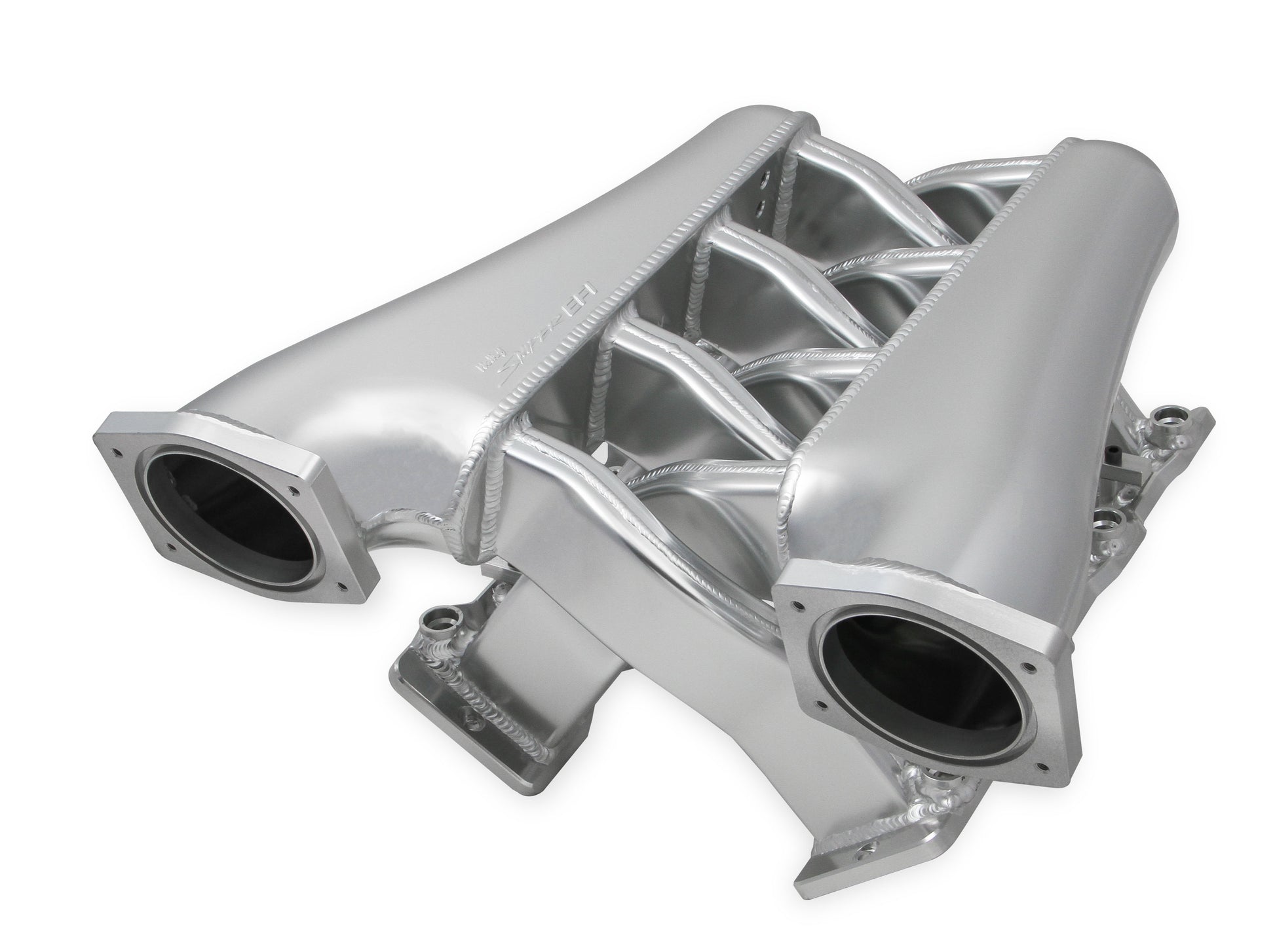 Sniper EFI Fabricated Intake Manifold Dual Plenum 92mm LS1/2/6, Rail Kit - Slvr