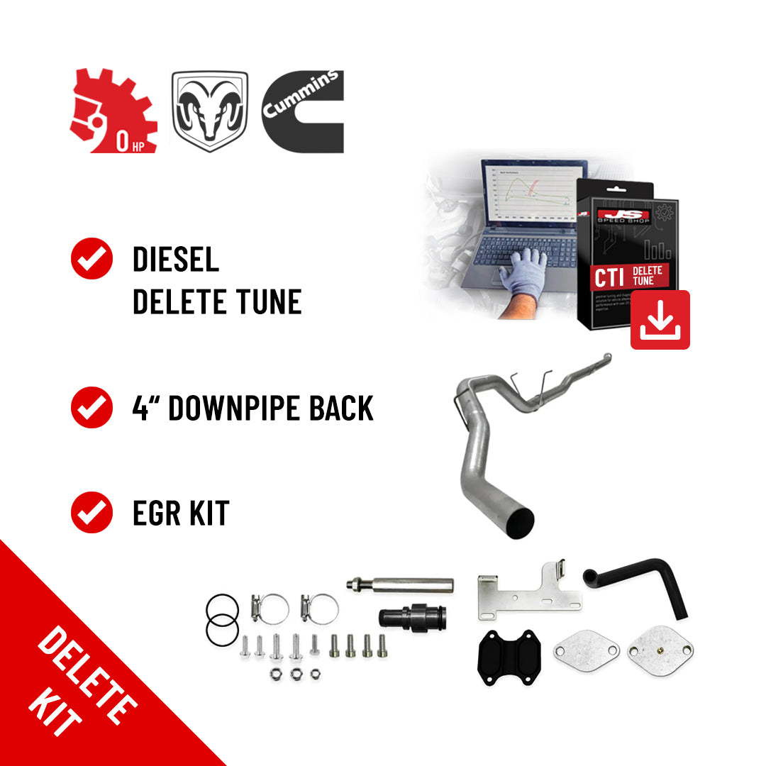 All in One Delete Kit - CTI DPF DEF - 4" Downpipe Back - 0 HP - Dodge Ram Cummins 2022