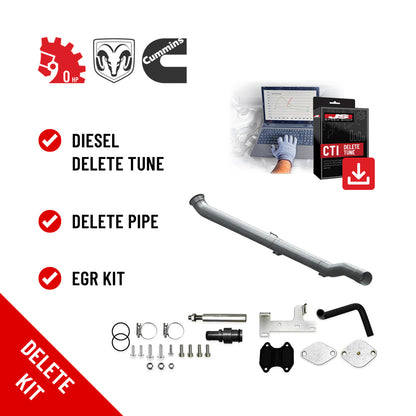 All in One Delete Kit - CTI DPF DEF - Delete Pipe - 0 HP - Dodge Ram Cummins 2022