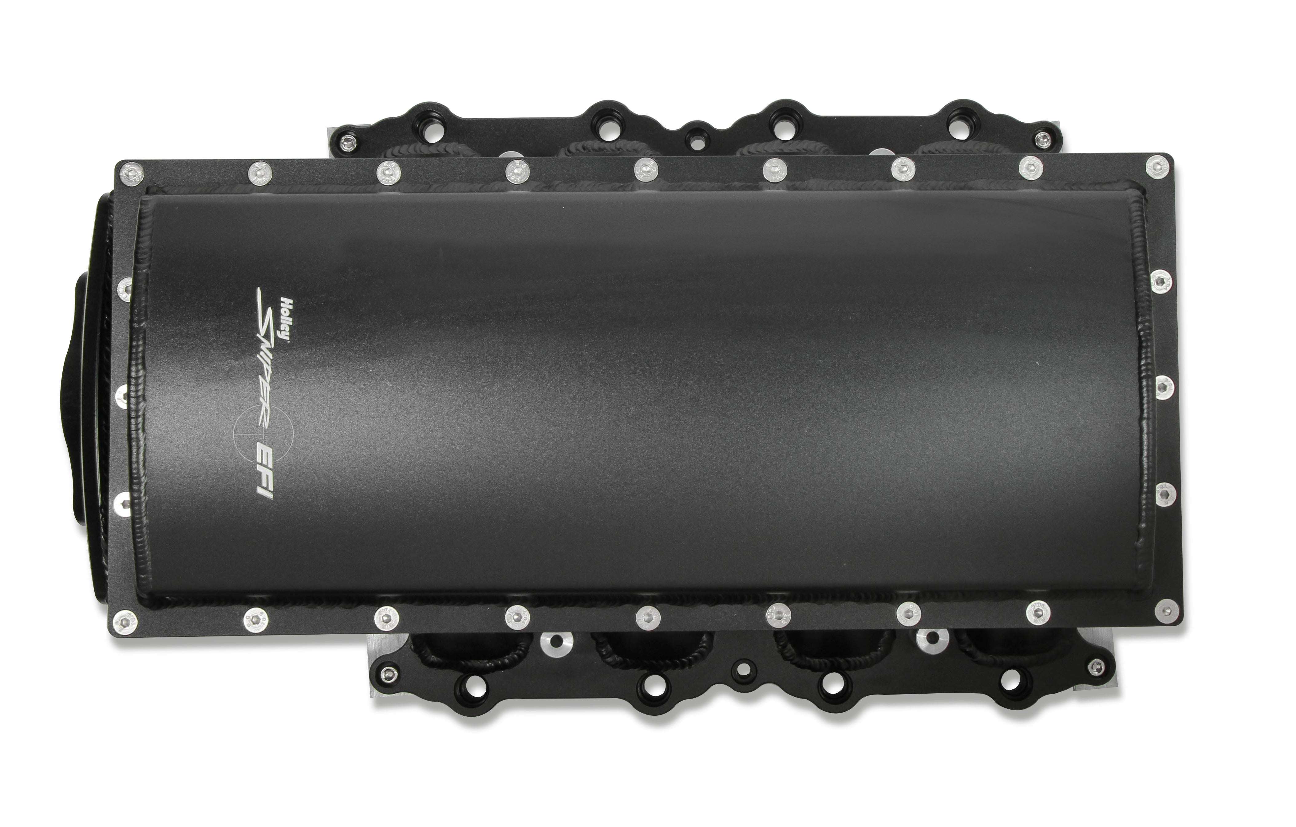 Sniper EFI Fabricated Race Intake Manifold - 2011-14 Ford 5.0L Coyote - Black