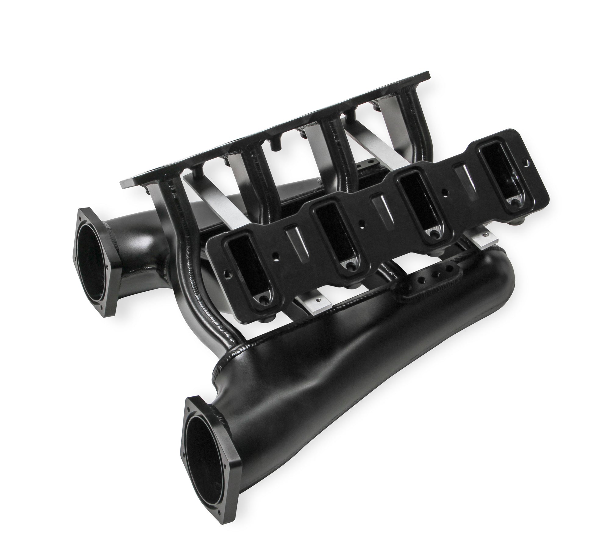 Sniper EFI Fabricated Intake Manifold Dual Plenum 102mm LS1/2/6, Rail Kit - Blk